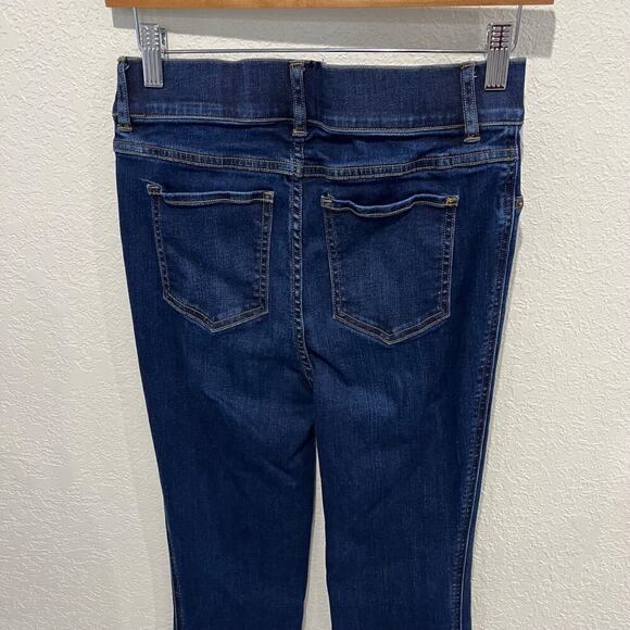 Spanx Flare Jeans Dark Wash High Rise Women's Small Tall Slimming - Picture 5 of 8